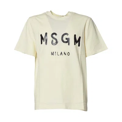 Msgm T Shirts And Polos In Neutral