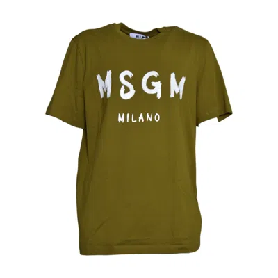 Msgm T Shirts And Polos In Green