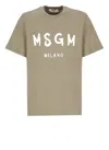 Msgm Short-sleeved T-shirt In Green