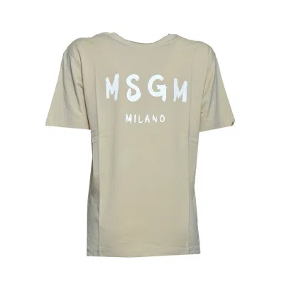Msgm T Shirts And Polos In Neutral