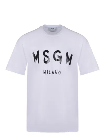 Msgm T-shirts And Polos In White