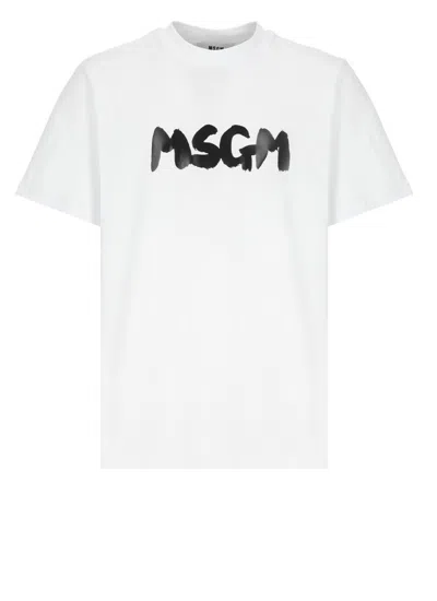 Msgm T-shirts And Polos In White