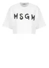 Msgm T-shirt With Logo In White