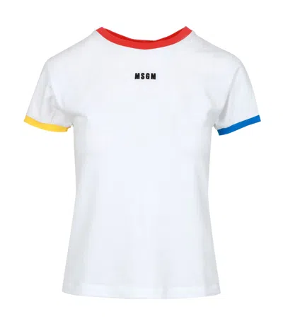 Msgm T Shirts And Polos White