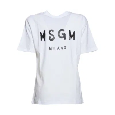 Msgm T Shirts And Polos In White