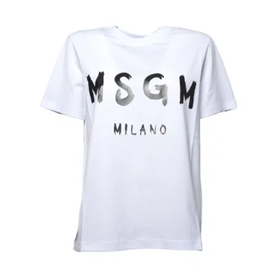 Msgm T Shirts And Polos In White