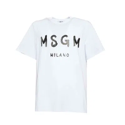 Msgm T Shirts And Polos In White