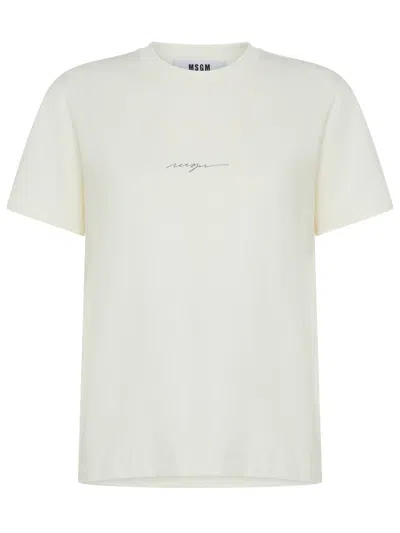 Msgm T-shirts And Polos White