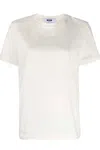 Msgm T-shirts And Polos White In Beige