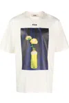 Msgm T-shirts And Polos White In Bianco Chiari E Naturali