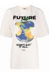Msgm T-shirts And Polos White In Bianco Chiari E Naturali