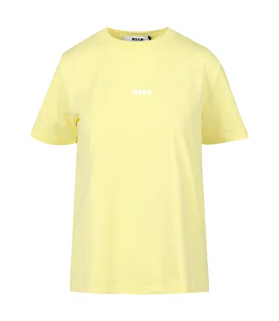 Msgm T Shirts And Polos Yellow