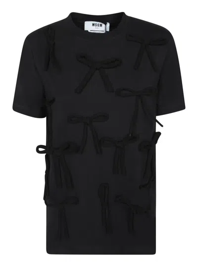 Msgm T-shirts In Black