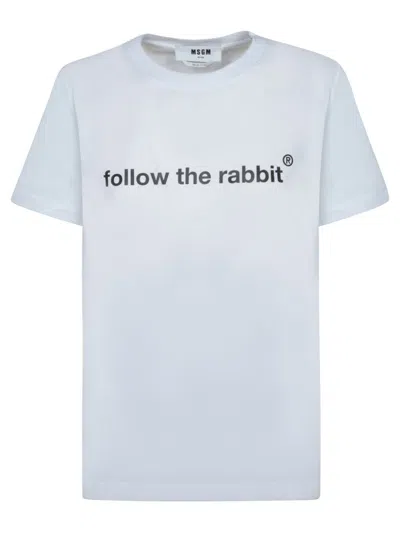 Msgm T-shirts In Blue