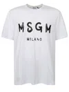 Msgm Branded T-shirt In White