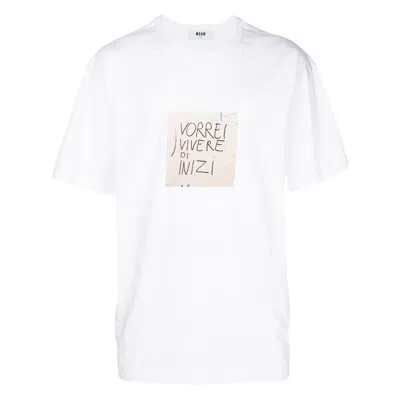 Msgm T Shirts White