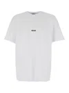 Msgm Logo-print Cotton T-shirt In White