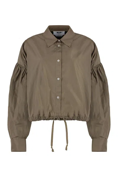 MSGM MSGM TAFFETA SHIRT