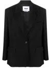 Msgm Elegant Tailored Jacket With Luxurious Viscose-wool Blend And Classic Silhouette In Black