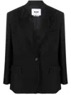 Msgm Elegant Tailored Jacket With Luxurious Viscose-wool Blend And Classic Silhouette In Black