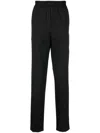 Msgm Tailored Black Trousers With Elastic Waistband