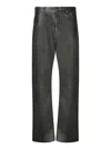 Msgm Tailored Black Trousers With Subtle Sheen In Black