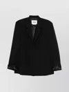 Msgm Tailored Blazer With Cuff And Pocket Features In Black