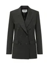 Msgm Tailored Jacket In Black