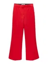 Msgm High-waist Tailored Trousers In Rojo