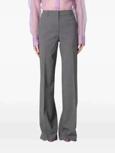 Msgm Tailored Trousers In Gray