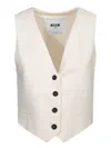 Msgm Vests In White