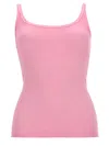 Msgm Tank Top In Viscosa In Multi