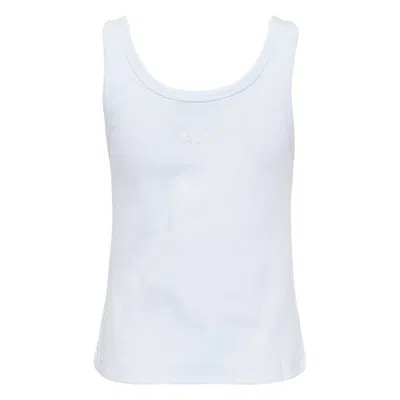 Msgm Tank Top With Button Stripes