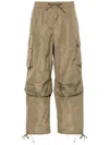 Msgm Tapered Cargo Pants In Neutrals