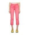 Msgm Pink Faded Jeans In Pink