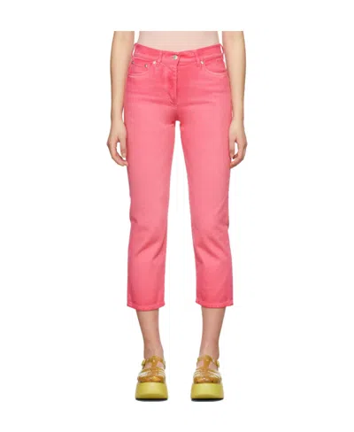 MSGM TAPERED CROPPED TROUSERS