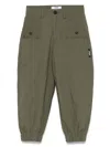 Msgm Tapered Trousers In Green