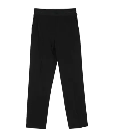 MSGM MSGM LOGO WAISTBAND TAPERED TROUSERS