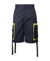 Msgm Tassel-detail Knee-length Shorts In Black