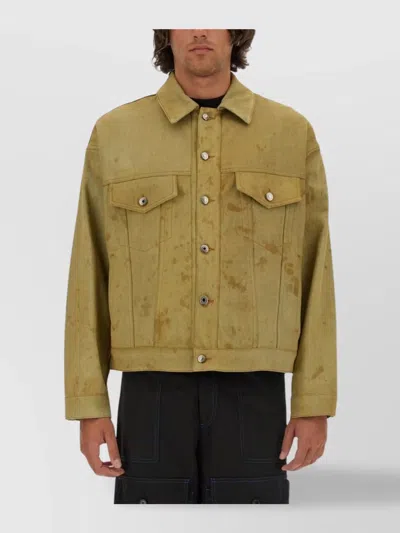 MSGM TEA DYED DENIM JACKET