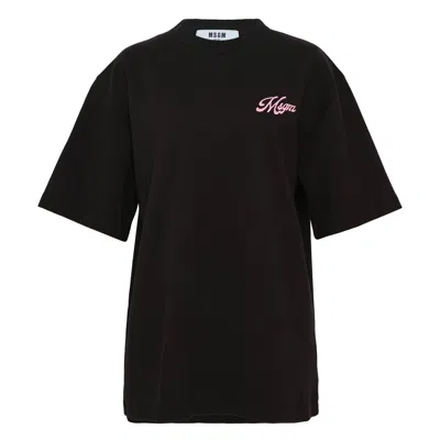 Msgm Tee In Black