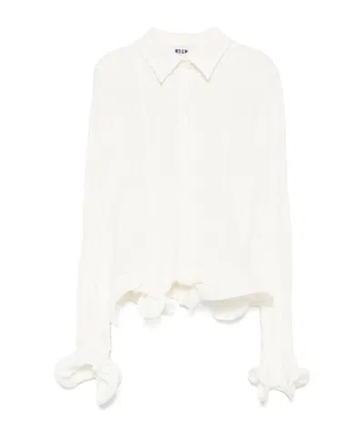 MSGM TEXTURED-FINISH SHIRT