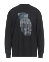 Msgm Tiago Alexandre X  Man T-shirt Black Size L Cotton