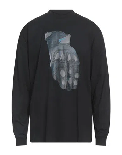 Msgm Tiago Alexandre X  Man T-shirt Black Size L Cotton