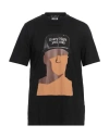 Msgm Tiago Alexandre X  Man T-shirt Black Size Xl Cotton In Black