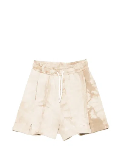 Msgm Kids' Tie-dye Drawstring Shorts In Multi