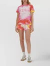 Msgm Tie-dye Sleeveless Drawstring Top