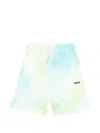 Msgm Tie-dye Shorts In Multi