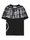 Msgm Tie-dye T-shirt In Black