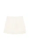Msgm Tiered Skirt In Neutral